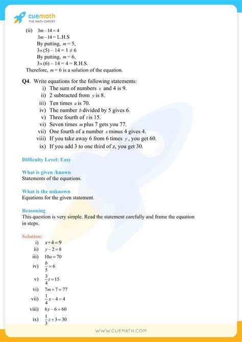 Ncert Solutions Class 7 Maths Chapter 4 Exercise 4 1 Simple Equations