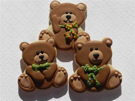 Babys Best Buddy Teddy Bear Cookies Bear Cookies Sugar Cookie Designs