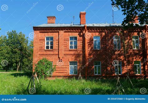 Red Brick House in the City Stock Photo - Image of tree, estate: 255472560