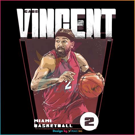 Gabe Vincent Miami Heat Basketball Player Png Silhouette Files » PeaceSVG