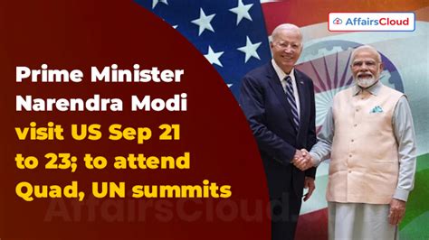 Pm Modi Visited The Usa From 21st 23rd September 2024 Attended Quad