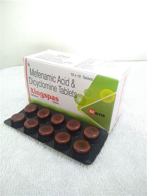 Mefenamic Acid And Dicyclomine Tablets Packaging Type Strip Rs 300