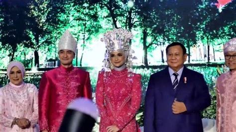 Penampakan Prabowo Dan Gibran Di Resepsi Nikah Putri Zulhas Dan Zumi