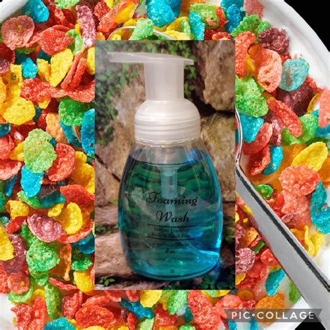 Fruity Pebbles Foaming Wash 8 Oz Instant Foaming Body And Hand Soap Fruity Rice Cereal Bits