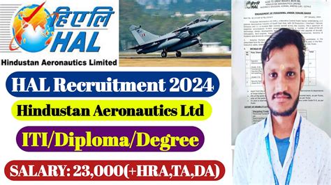 HAL New Vacancy 2024 ITI Diploma Salary 23 000 ITI Govt Jobs