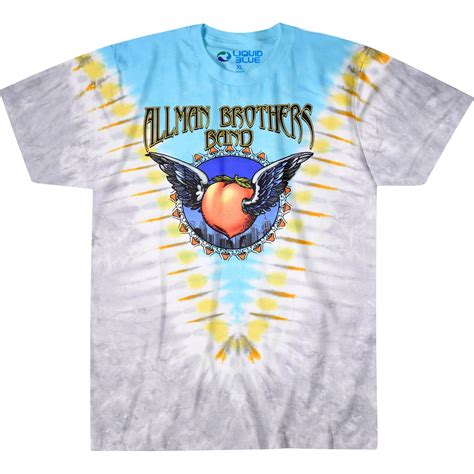 Allman Brothers Flying Peach Tie Dye T Shirt Men Joe Bonamassa Official Store