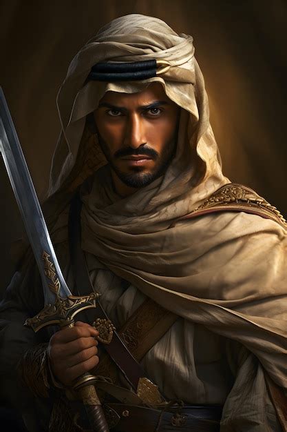 Premium Ai Image Arabian Ancient Warrior