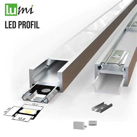 M Alu Led Profil Aluprofil Schiene Leiste Profile F R Led Strips