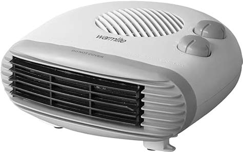 Warmlite Wl44004 Portable Flat Fan Heater With 2 Heat Settings And