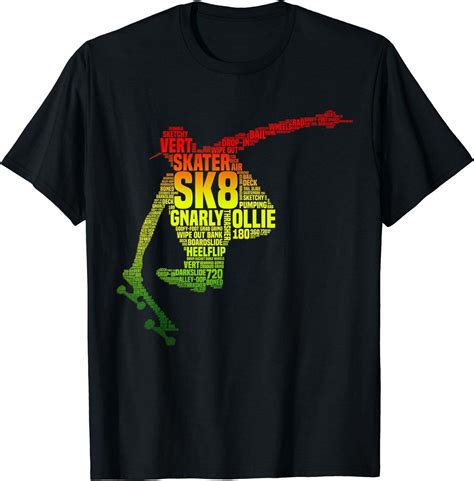 Skateboard Shirts for Boys Skater Slang Retro Skaterboarding T-Shirt - Walmart.com