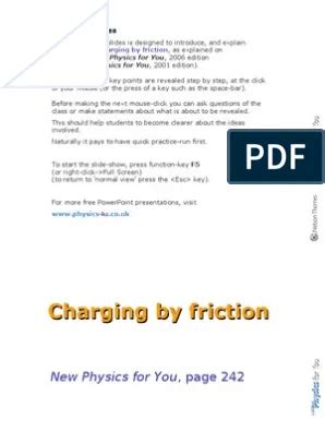 Charging By Friction Worksheet Answers - Electric Charge And Static Electricity Royal Oak ...