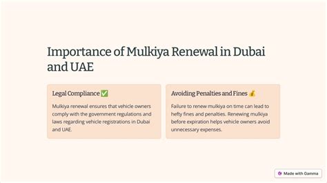 Ppt Mulkiya Renewal In Dubai And Uae Powerpoint Presentation Free