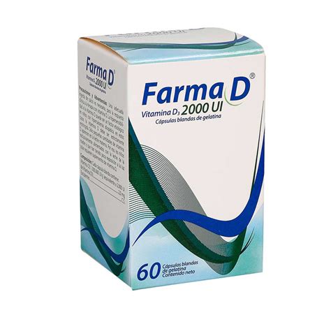 FARMA D VITAMINA D3 2000 UI X 60 Septifarma Droguería Septima