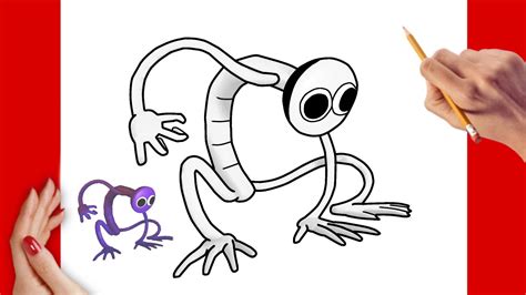 How To Draw Purple Friday Night Funkin Fnf Mod Vs Rainbow Friends