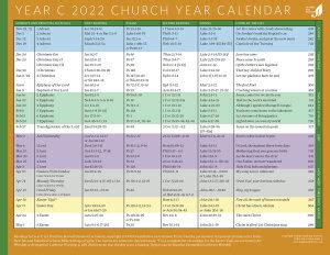 Lcms Church Year Calendar Calendar Ireland Printable