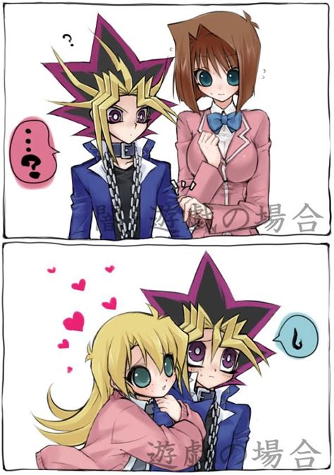 Yami Téa Yugi And Rebecca I Thought This Picture Was Cute Yugioh Monsters Anime Anime