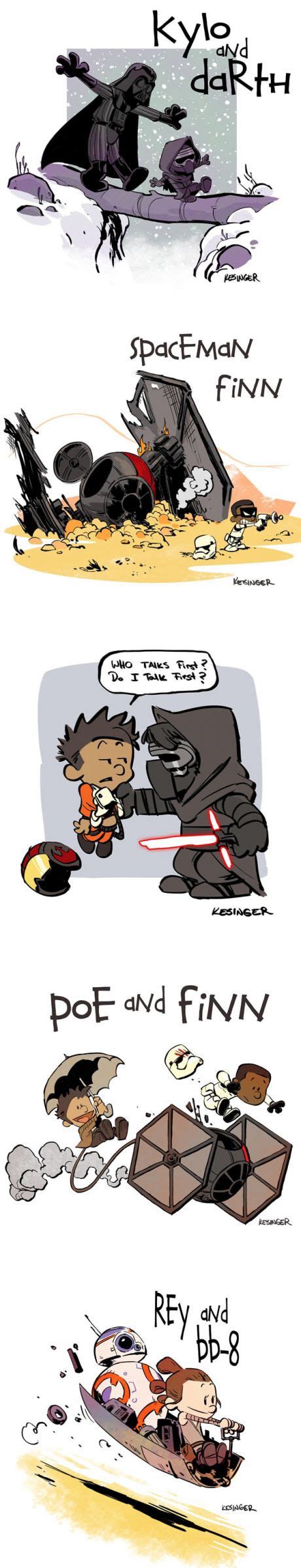 Star Wars Reimagined As Calvin And Hobbes Characters By Brian