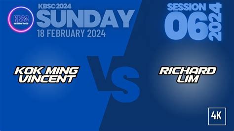 K Kokming Vincent Vs Richardseow Lim Kbsc Sunday