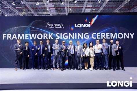 Acwa Power And Longi Sign Framework Agreement For Global Energy