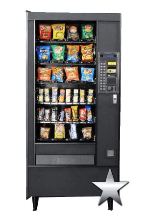 Used Automatic Products Snack Vending Machine Silver Star