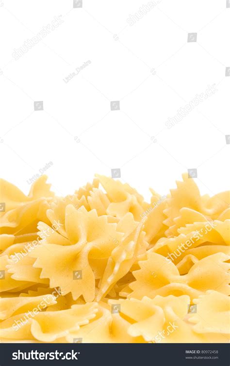 Ribbon Shaped Pasta Isolated On White Stock Photo 80972458 Shutterstock