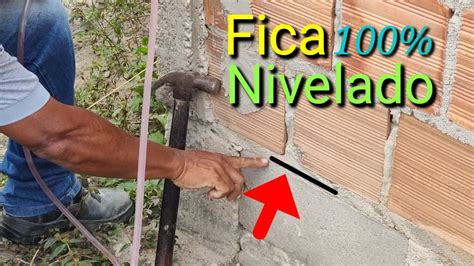 F Cil Nivelar Alicerce Do Muro Sozinho Youtube