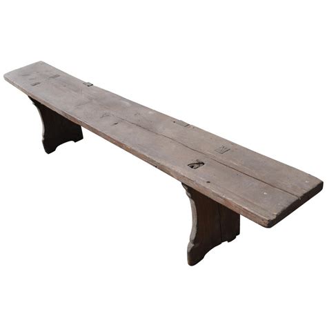 Extra Long Wood Bench At 1stdibs