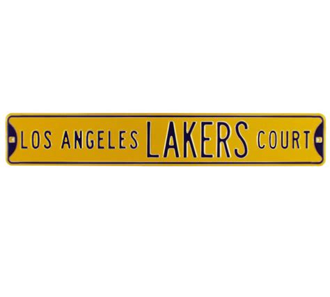 Los Angeles Lakers Court Officially Licensed Authentic Steel 36×6 ...