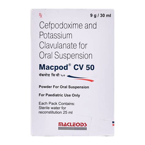 MACPOD CV 50 Oral Suspension 30ml Price Uses Side Effects Netmeds