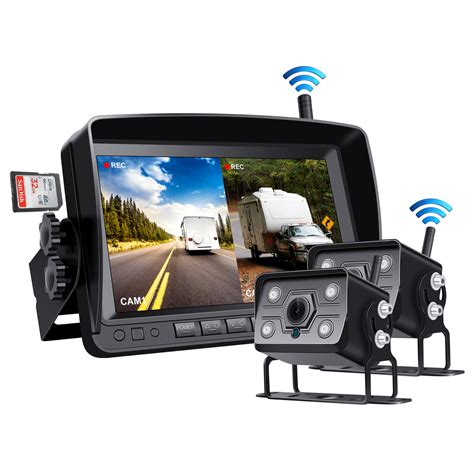 Digital Wireless Backup Dvr Record Camera And Ch Inch Ahd Monitor Kit