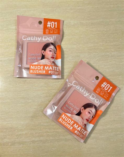 Cathy Doll Nude Matte Blusher Kesehatan Kecantikan Rias Wajah Di Carousell