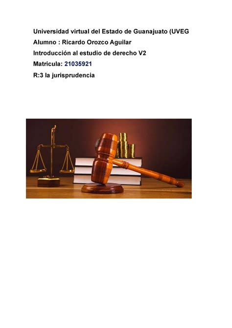 R3 La Jurisprudencia Derecho Penal Universidad Virtual Del Estado