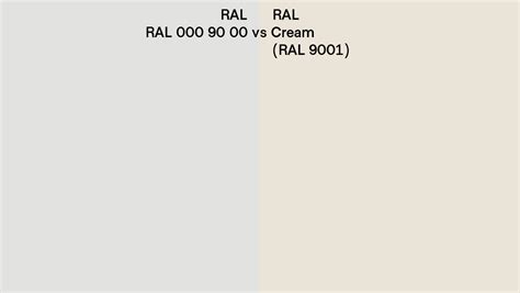 Ral Ral 000 90 00 Vs Cream Side By Side Comparison