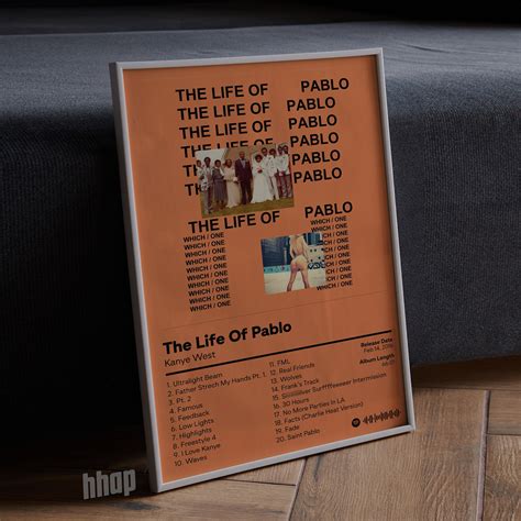 Kanye West The Life Of Pablo Album Cover Poster Sold By Lina