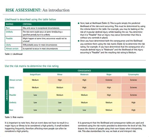 Free 11 Sample It Risk Assessment Templates In Pdf Ms Word Excel