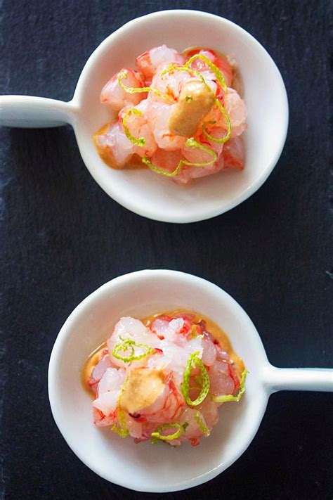 Kooking Tartar De Gambas Con Mayonesa De Aguacate