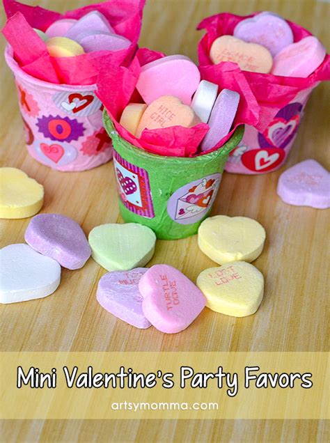 Cute Mini Treat Cup Valentine Party Favors - Artsy Momma