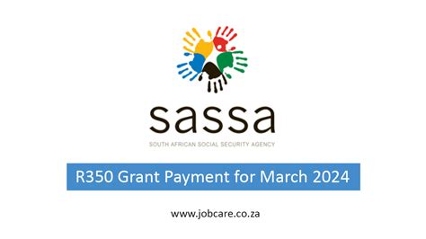 Sassa Srd R350 Grant Payment Dates For March 2024 Jobcare