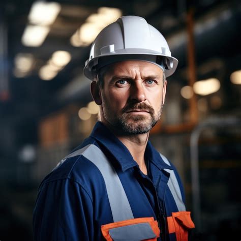 Retrato De Ingeniero De Mantenimiento De La Industria Hombre Con