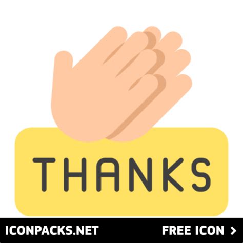 Free Thank You Message And Thankful Hands Svg Png Icon Symbol