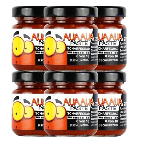 Schlump Chili X Auaaua Original Sehr Scharfe Habanero Chili Paste Mit