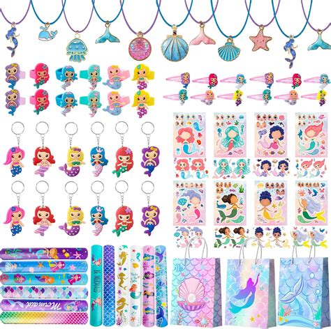 Mermaid Party Favours 84pcs Mermaid Theme Party Favors Set Mermaid