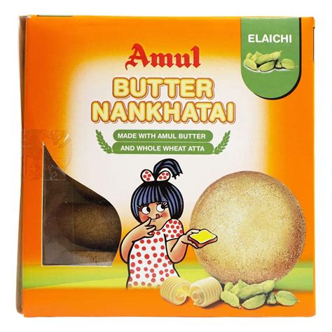 Amul Elaichi Flavour Butter Nan Khatai Packaging Type Box Packaging