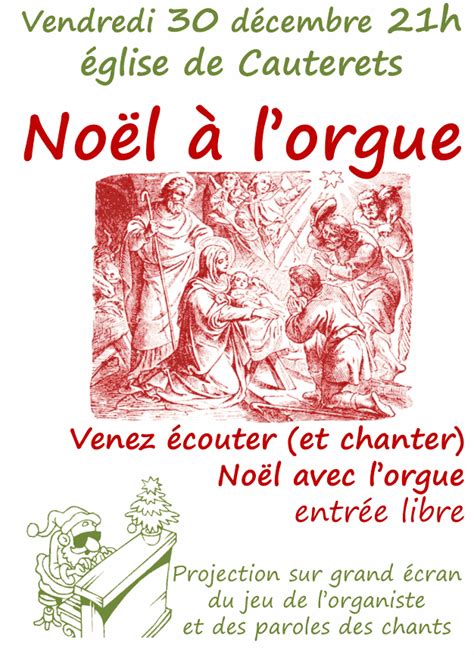 Concert de Noël à lOrgue Paroisse de Cauterets