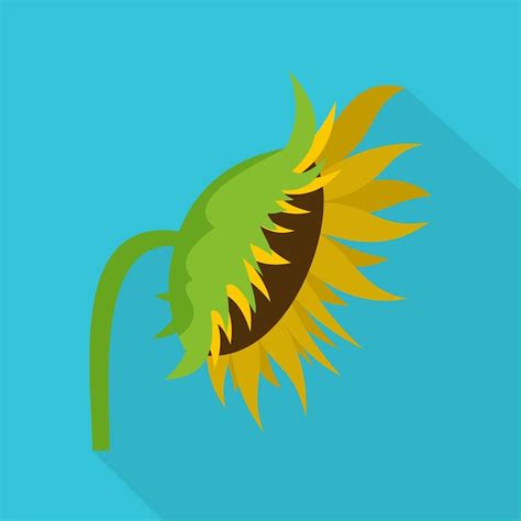 Icono De Girasol Ilustraci N Plana Del Icono De Vector De Girasol Para