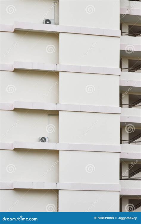 Solid Building Facade Stock Photo Image Of Design Brown 90839088