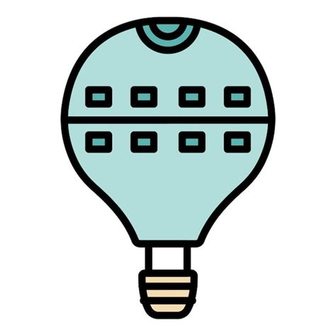 Premium Vector Large Hot Air Balloon Icon Outline Large Hot Air