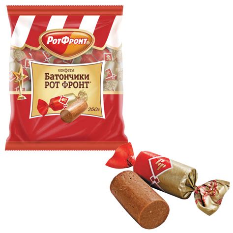 РУССКИЕ КОНФЕТЫ БАТОНЧИКИ 250ГРАММ ФАБРИКА РОТ ФРОНТ | Lazada.co.th