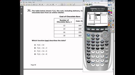 Question Practice Test Tennessee Eoc Algebra Practice Test