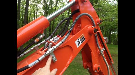 Kubota Bh92 Backhoe And Hydraulic Thumb Part 2 Proper Hydraulic Line